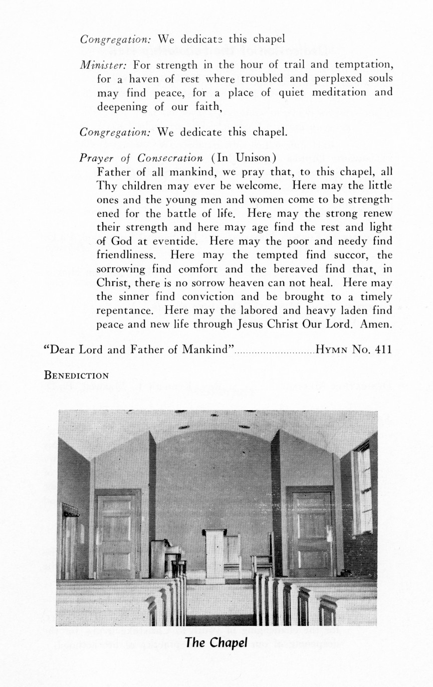 Wilkinsburg Baptist Church Dedication Services